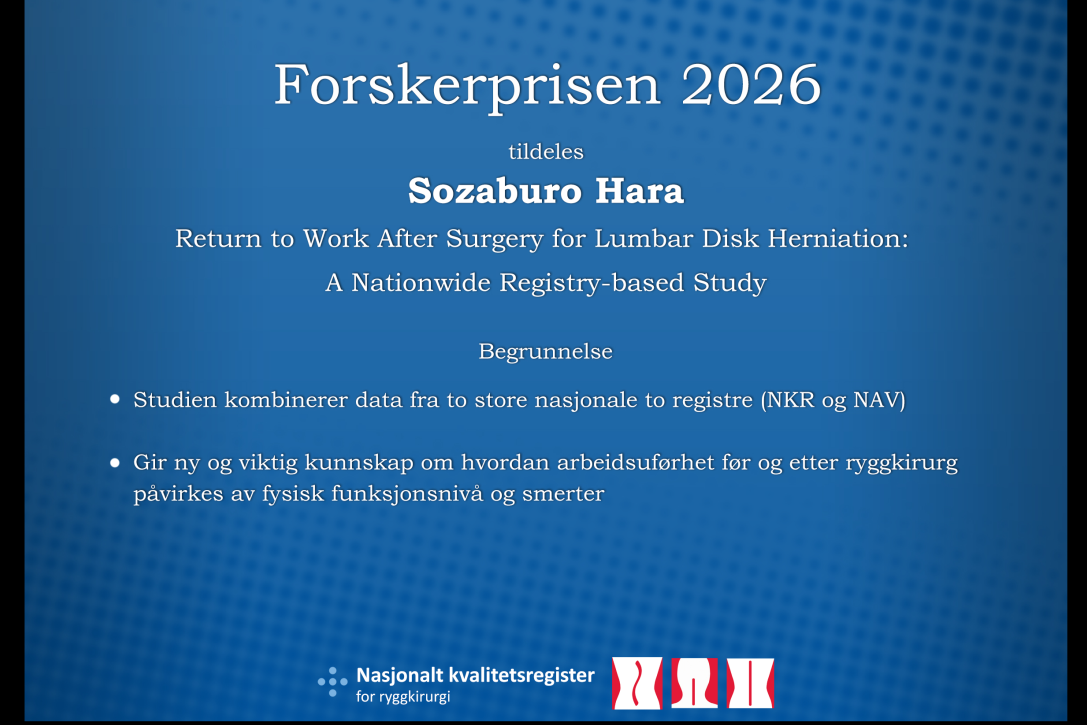Diplom for forskerprisen 2026