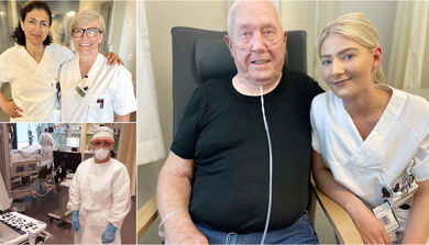 Sykepleiere og lege som har behandlet koronapasienter